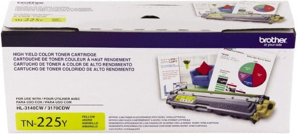 Brother - Yellow Toner Cartridge - Use with Brother HL-310CW, 3170CW, 3180CDW, MFC-9130CW, 9330CDW, 9340CW - Exact Tooling