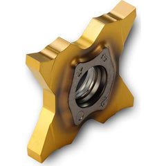 Grooving Insert: TQSS TT9080, Solid Carbide TiAlN & TiN Finish, Neutral, 0.039″ Cutting Width, Series TQS27