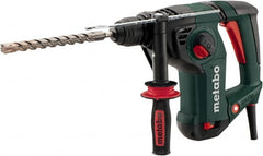 Metabo - 120 Volt 1-1/4" SDS Plus Chuck Electric Hammer Drill - 0 to 4,470 BPM, 0 to 1,150 RPM, Reversible - Exact Tooling