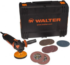 WALTER Surface Technologies - 4-1/2" Pad Diam, 2,000 to 7,000 RPM, 13.5 Amp, Handheld Electric Polisher - 120 Volt - Exact Tooling