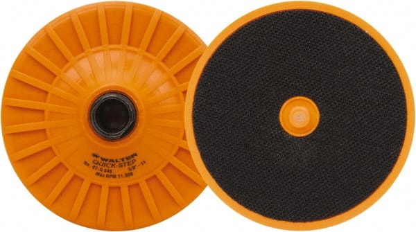 WALTER Surface Technologies - 4-1/2" Diam Hook & Loop Disc Backing Pad - 11,000 RPM - Exact Tooling