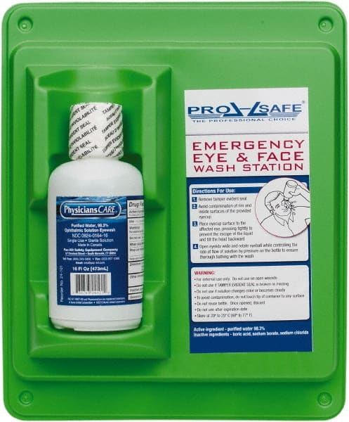PRO-SAFE - 16 oz, Disposable Eyewash Single Station - Approved by FDA - Exact Tooling