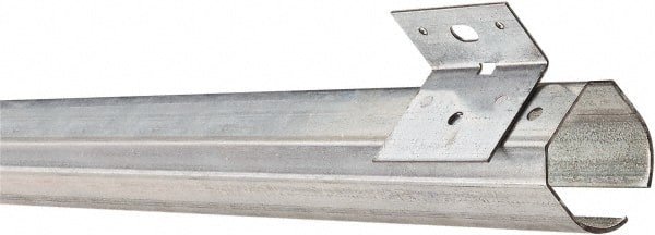 National Mfg. - 10 Ft Long, 600 Lb Capacity, Straight Boxrail - Galvanized - Exact Tooling