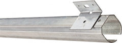 National Mfg. - 10 Ft Long, 600 Lb Capacity, Straight Boxrail - Galvanized - Exact Tooling