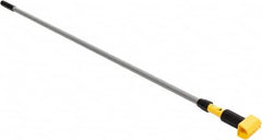 Rubbermaid - 60" Standard Aluminum Clamp Jaw Mop Handle - 5" Mop Head Band, Plastic Connector, Use with Wet Mops - Exact Tooling