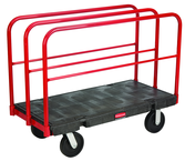 Sheet & Panel Truck 24 x 48 - Removable 27" high vertical frames - Duramold™ -- 2 fixed, 2 swivel casters - Exact Tooling
