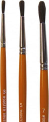 Wooster Brush - #7 Camel Hair Artist's Paint Brush - 3/16" Wide, 3/4" Bristle Length, 5-11/16" Plastic Handle - Exact Tooling