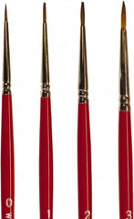 Wooster Brush - #1 Sable Artist's Paint Brush - 7/16" Wide, 19/64" Bristle Length, 5-3/4" Plastic Handle - Exact Tooling