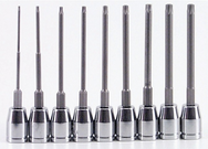 10PC 2" STAR BIT SET W/SOCKET - Exact Tooling