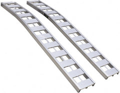 Erickson Manufacturing - 90" Long x 12" Wide, 3,000 Lb Capacity, Arched Truck Ramp - Aluminum, For All Vehicles - Exact Tooling