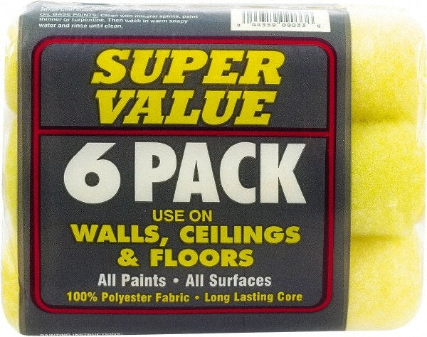 Premier Paint Roller - 1/2" Nap, 9" Wide Paint Roller Cover - Semi-Rough Texture, Polyester - Exact Tooling