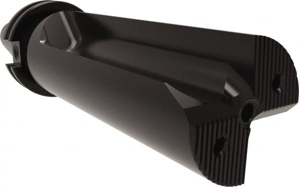 Allied Machine and Engineering - 5-1/2" Max Drill Depth, 2.2xD, 2.2" Diam, Indexable Insert Drill - 2 Inserts, CAT40 Taper Shank - Exact Tooling