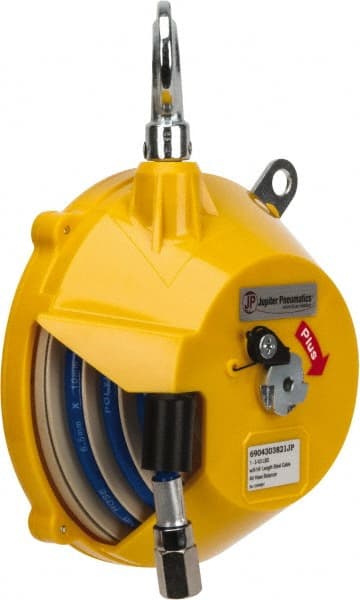PRO-SOURCE - 3.33 Lb Load Capacity, 4.59' Travel Distance, Tool Balancer - Polyurethane Cable, Plastic Housing - Exact Tooling