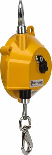 PRO-SOURCE - 6.67 Lb Load Capacity, 4-1/4' Travel Distance, Tool Balancer - Steel Cable, Aluminum Housing, Tension Adjustment - Exact Tooling