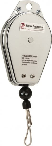 PRO-SOURCE - 1.75 Lb Load Capacity, 4.59' Travel Distance, Tool Balancer - Steel Cable, Steel Housing, Locking Mechanism - Exact Tooling