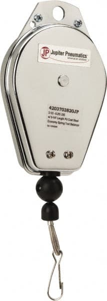 PRO-SOURCE - 3.33 Lb Load Capacity, 4.59' Travel Distance, Tool Balancer - Steel Cable, Steel Housing, Locking Mechanism - Exact Tooling