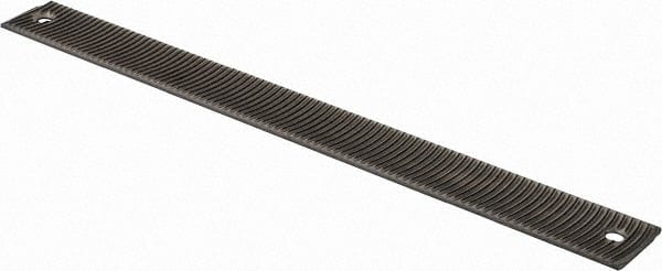 PFERD - 14" Long, Bastard Cut, Flat American-Pattern File - Curved Cut, 1/4" Overall Thickness, Flexible - Exact Tooling