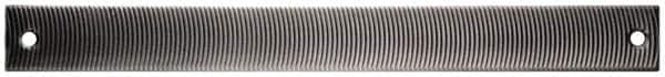 PFERD - 12" Long, Smooth Cut, Flat American-Pattern File - Curved Cut, 0.38" Overall Thickness, Flexible - Exact Tooling