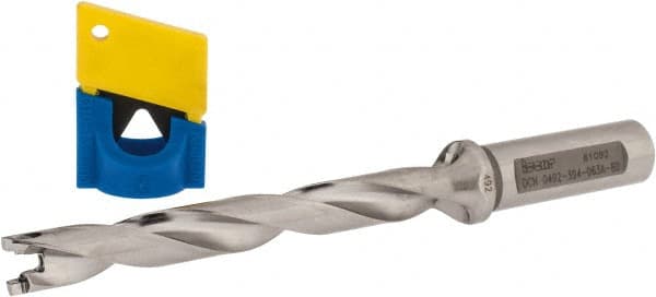 Iscar - 0.492" to 0.508" Diam, 8xD, 3.94" Max Depth, 0.63" Shank Diam, 6-1/2" OAL, Replaceable-Tip Drill - FCP, ICK, ICK-2M, ICM, ICP, iCP-2M Insert, 44815389 Toolholder, Series SumoCham - Exact Tooling