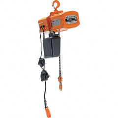 Vestil - 1/2 Ton Capacity, 20.5 FPM Lift Speed, 230 Volt, Electric Chain Hoist - 1.08 Output hp, 15' Max Lift - Exact Tooling