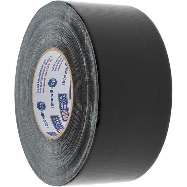 Intertape - 54.8m x 2-53/64" x 11 mil Black Polyethylene Film Duct Tape - Exact Tooling