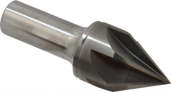 Keo - 1-1/4" Head Diam, 3/4" Shank Diam, 6 Flute 60° Solid Carbide Countersink - Exact Tooling