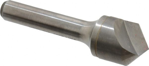 Keo - 3/4" Head Diam, 3/8" Shank Diam, 1 Flute 100° Solid Carbide Countersink - Exact Tooling