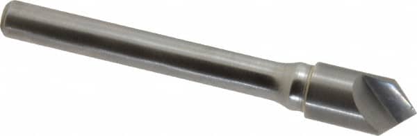 Keo - 3/8" Head Diam, 1/4" Shank Diam, 1 Flute 90° Solid Carbide Countersink - Exact Tooling