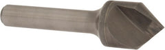 Keo - 3/4" Head Diam, 3/8" Shank Diam, 1 Flute 82° Solid Carbide Countersink - Bright Finish, 2-3/4" OAL, Single End - Exact Tooling