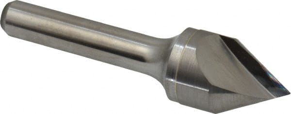 Keo - 3/4" Head Diam, 3/8" Shank Diam, 1 Flute 60° Solid Carbide Countersink - Exact Tooling