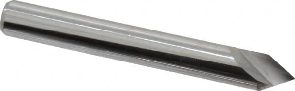 Keo - 1/4" Head Diam, 1/4" Shank Diam, 1 Flute 60° Solid Carbide Countersink - Exact Tooling