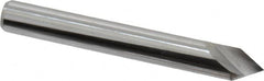 Keo - 1/4" Head Diam, 1/4" Shank Diam, 1 Flute 60° Solid Carbide Countersink - Exact Tooling