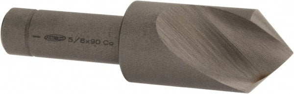 Keo - 5/8" Head Diam, 3/8" Shank Diam, 1 Flute 90° Cobalt Countersink - Exact Tooling