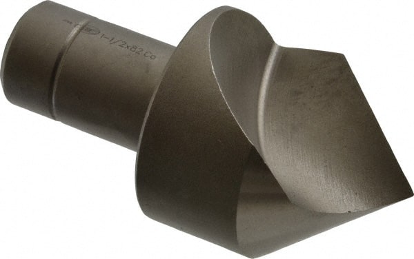 Keo - 1-1/2" Head Diam, 3/4" Shank Diam, 1 Flute 82° Cobalt Countersink - Exact Tooling