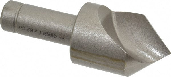 Keo - 1" Head Diam, 1/2" Shank Diam, 1 Flute 82° Cobalt Countersink - Exact Tooling