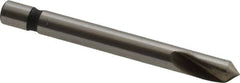 Keo - 1/8" Head Diam, 1/8" Shank Diam, 1 Flute 82° Cobalt Countersink - Bright Finish, 1-1/4" OAL, Single End - Exact Tooling
