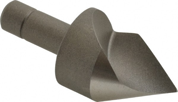 Keo - 1-1/4" Head Diam, 1/2" Shank Diam, 1 Flute 60° Cobalt Countersink - Bright Finish, 3" OAL, Single End - Exact Tooling