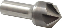 Keo - 1-1/4" Head Diam, 3/4" Shank Diam, 6 Flute 100° Solid Carbide Countersink - Exact Tooling