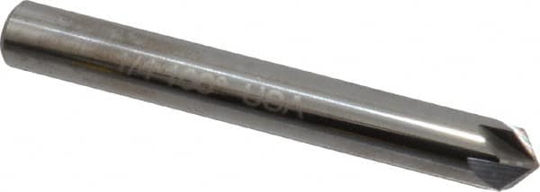 Keo - 1/4" Head Diam, 1/4" Shank Diam, 6 Flute 100° Solid Carbide Countersink - Exact Tooling