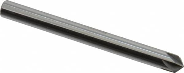 Keo - 3/16" Head Diam, 3/16" Shank Diam, 6 Flute 100° Solid Carbide Countersink - Exact Tooling