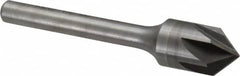 Keo - 1/2" Head Diam, 1/4" Shank Diam, 6 Flute 90° Solid Carbide Countersink - Exact Tooling