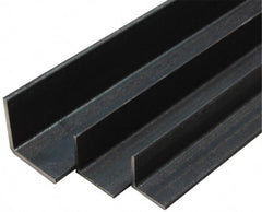 Made in USA - Low Carbon Steel, 1/4 Inch Thick Wall, Angle Iron - 3 Inch Wide x 3 Inch High x 80 Inch Long - Exact Tooling