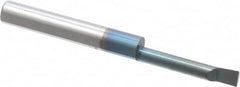 Accupro - 0.18" Min Bore Diam, 1" Max Bore Depth, 1/4 Shank Diam, Boring Bar - Right Hand Cut, Solid Carbide, TiAlN Finish - Exact Tooling