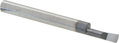 Accupro - 0.18" Min Bore Diam, 0.6" Max Bore Depth, 1/4 Shank Diam, Boring Bar - Right Hand Cut, Solid Carbide, TiAlN Finish - Exact Tooling