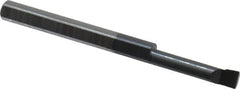 Accupro - 0.11" Min Bore Diam, 1/2" Max Bore Depth, 1/8 Shank Diam, Boring Bar - Right Hand Cut, Solid Carbide, TiAlN Finish - Exact Tooling