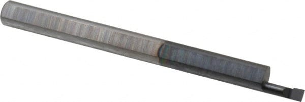 Accupro - 0.06" Min Bore Diam, 0.15" Max Bore Depth, 1/8 Shank Diam, Boring Bar - Right Hand Cut, Solid Carbide, TiAlN Finish - Exact Tooling