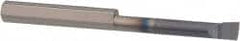 Accupro - 0.05" Min Bore Diam, 0.2" Max Bore Depth, 1/8 Shank Diam, Boring Bar - Right Hand Cut, Solid Carbide, AlTiN Finish - Exact Tooling