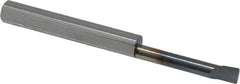 Accupro - 0.14" Min Bore Diam, 0.8" Max Bore Depth, 3/16 Shank Diam, Boring Bar - Right Hand Cut, Solid Carbide, TiAlN Finish - Exact Tooling