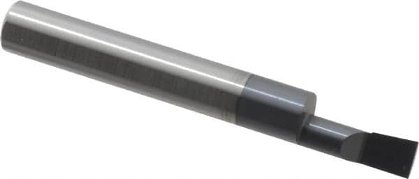 Accupro - 0.23" Min Bore Diam, 0.6" Max Bore Depth, 5/16 Shank Diam, Boring Bar - Right Hand Cut, Solid Carbide, TiAlN Finish - Exact Tooling