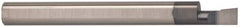 Accupro - 0.12" Min Bore Diam, 0.35" Max Bore Depth, 3/16 Shank Diam, Boring Bar - Right Hand Cut, Solid Carbide, TiAlN Finish - Exact Tooling
